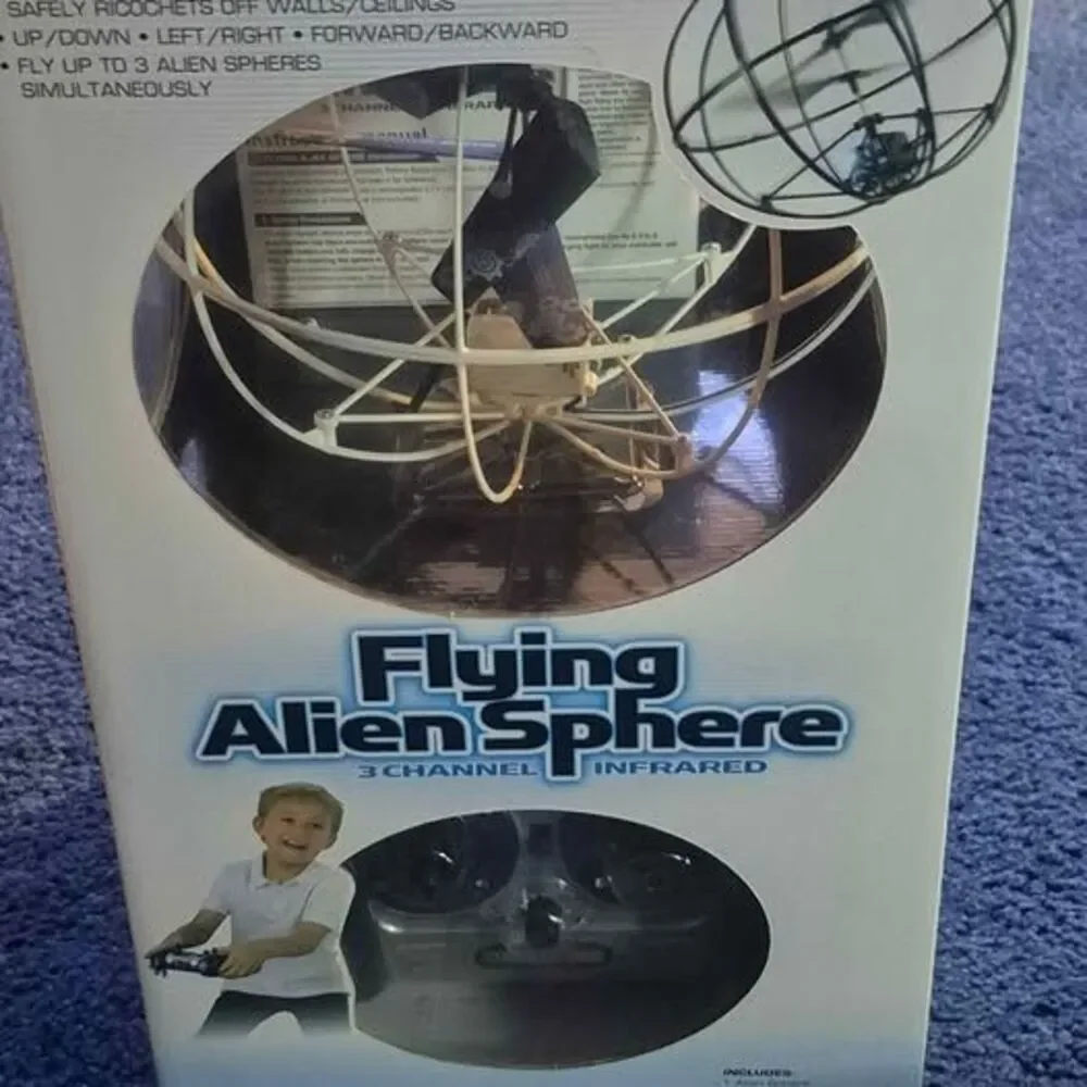 Excite Flying Alien Sphere 3 Channel Infared Remote Control Indoor Flying Toy